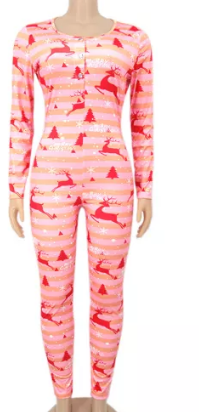 Pink Frost Holiday Onesie