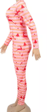 Pink Frost Holiday Onesie
